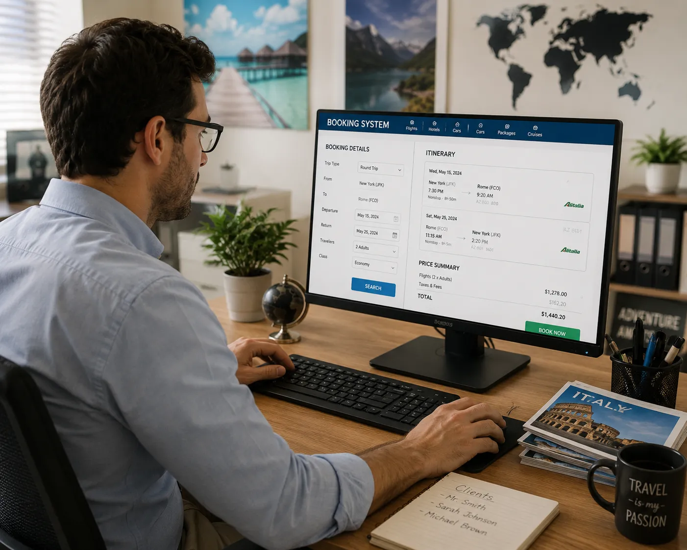 An online booking experience