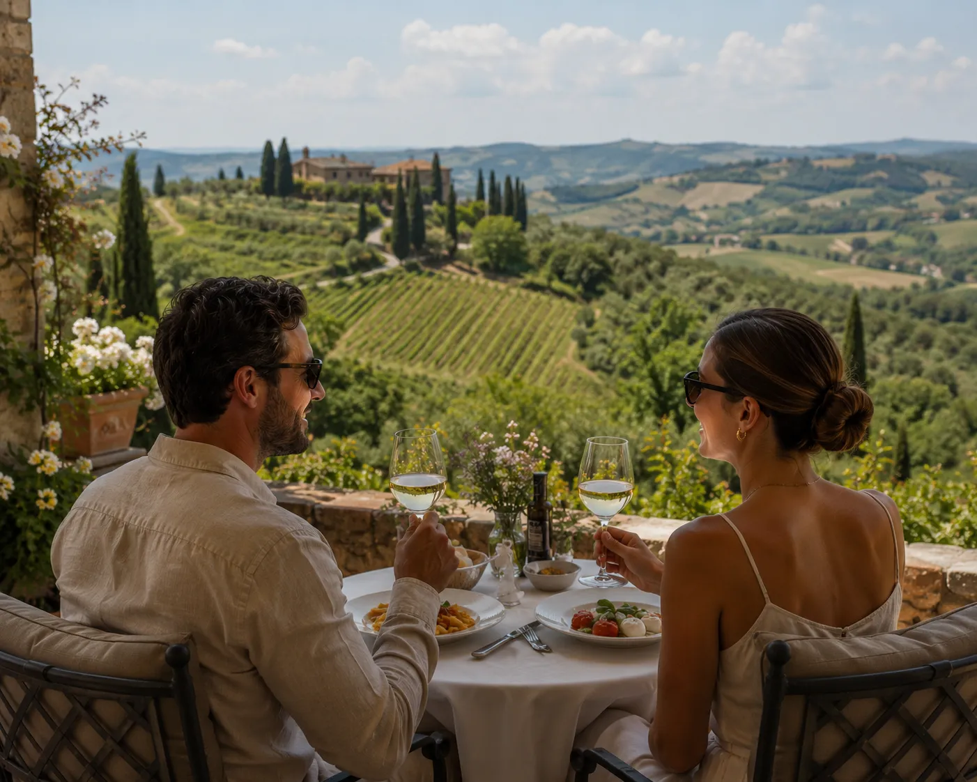 A vineyard dining experience